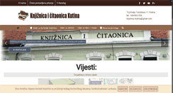 Desktop Screenshot of knjiznica-kutina.hr